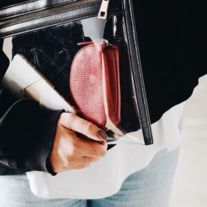 A person holding some items in their hands