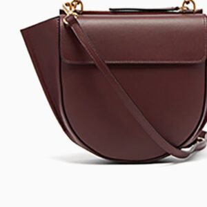 A close up of the front of a bag